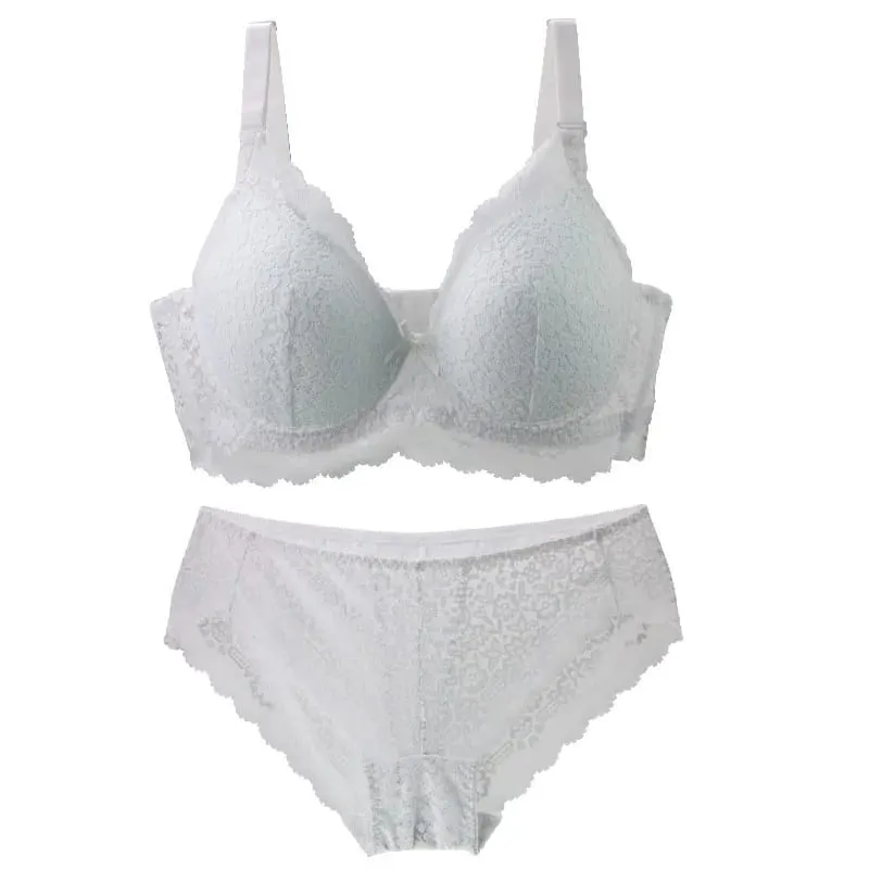 2024 New Black White Grey Red Blue Beige Bra Sets 34/75 36/80 38/85 40/90 42/95 44/100 BCDE Underwear For Women Lingerie — image 3