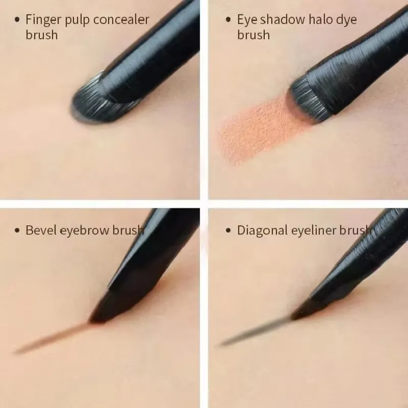 3/6/9PCS Eye Brushes Set Complete Eyeshadow Eyeliner Eyebrow Contour Kit Professional Blending & Detail Makeup Tools