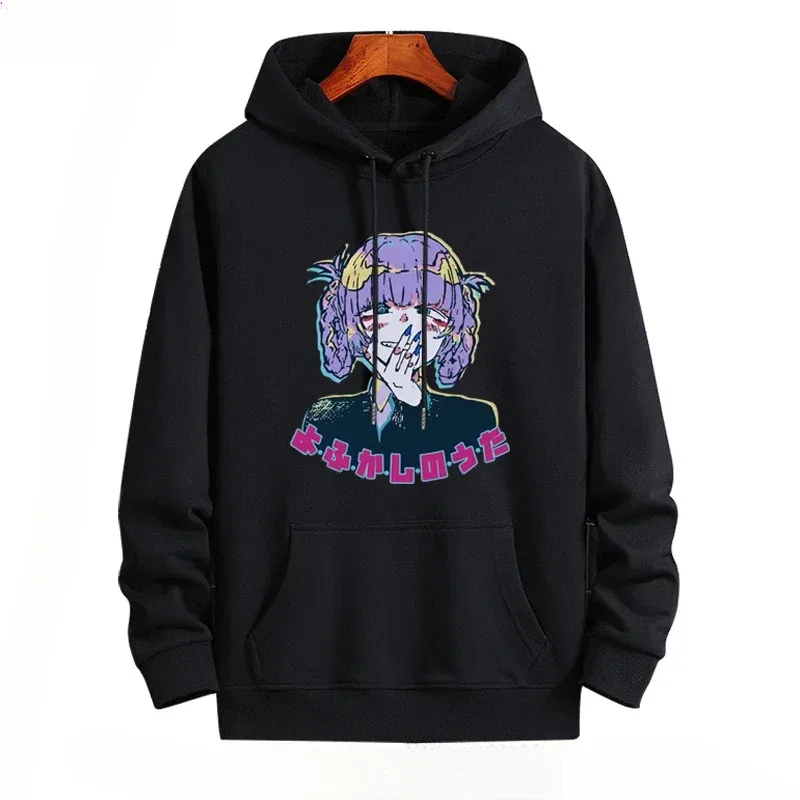 Y2K Anime CALL OF THE NIGHT Nazuna Nanakusa Nakakatawang Hoodie Hip Hop Graphic Sweatshirts Poleron Hombre Streetwear Harajuku Tracksui
