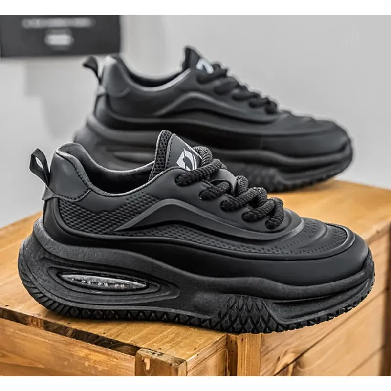 Frühling Sommer Männer Turnschuhe Plattform Casual Schuhe Retro Chunky Dad Schuhe Streetwear Lace Up Wandern Männliche Laufschuhe
