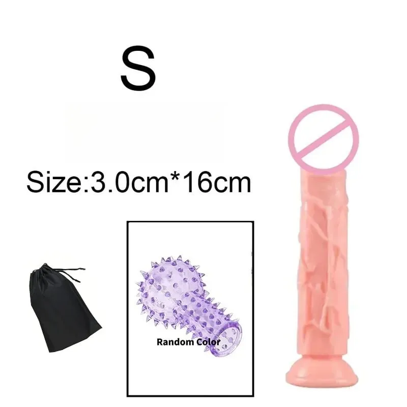 Cheap Realistic 5 Sizes Butt Plug Dildo Man Women Penis Suction Cup Anal Sex Toys Gay Suction Cup Big Dick Vaginal Masturbators