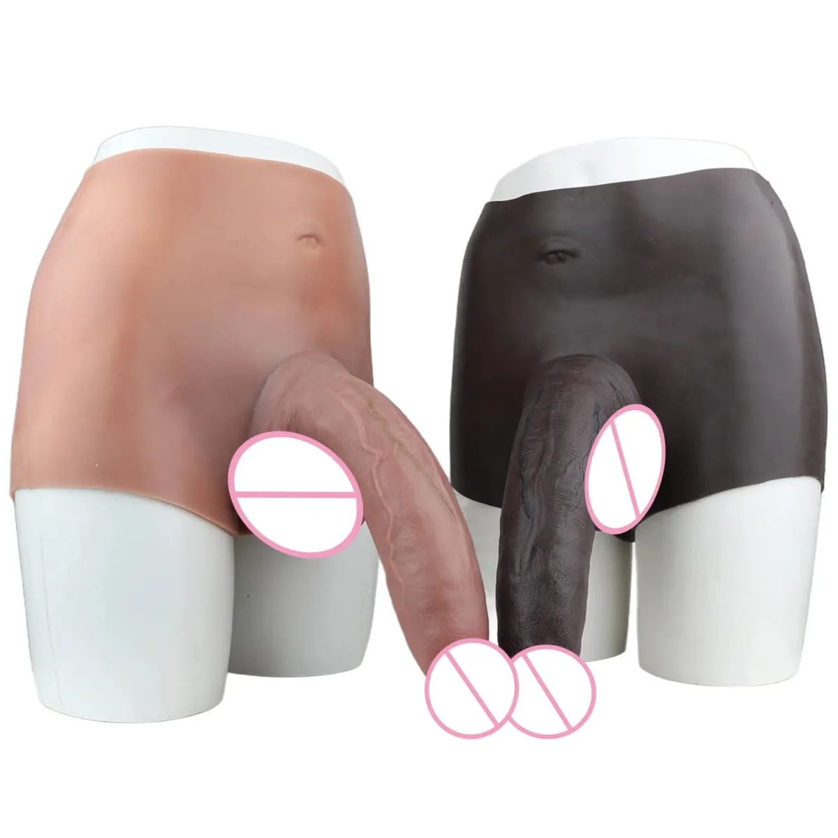 Elastic Silicone Harness Panties Hyper-Realistic Hollow Dildo Cover Wearable Male Sheath Long-Lasting Intimate Adult Couple