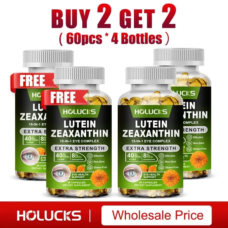 Pure Lutein Eye Care Capsules with Zeaxanthin & Vitamins Support Vision Clarity & Relieve Eye Fatigue & Immune Care
