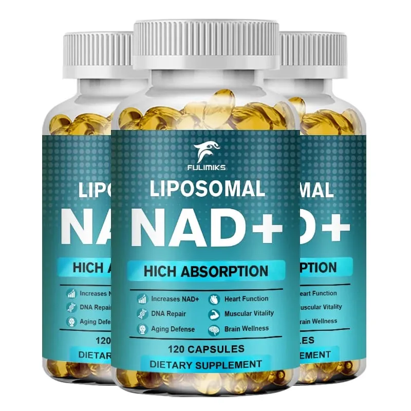 Supplément NAD Capsules Supplément liposomal NAD+ - Défense contre le vieillissement Énergie cellulaire Fonction cardiaque et cérébrale