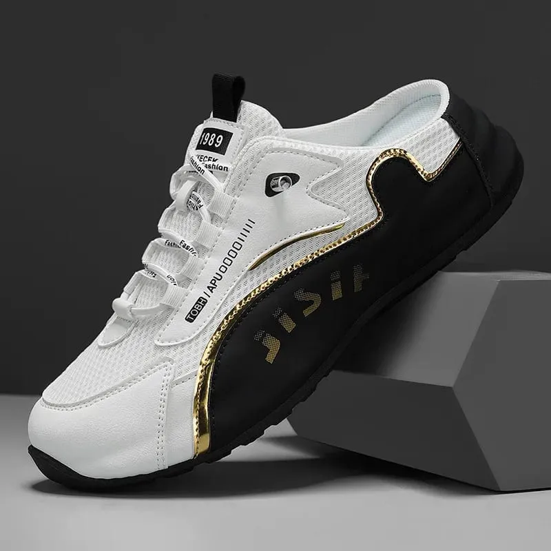 Men's Casual Closed Toe Half Slippers Summer Comfortable Breathable Soft Sole Sneakers Fashion Slip-on Men's Tennis Shoes 2026 — image 8