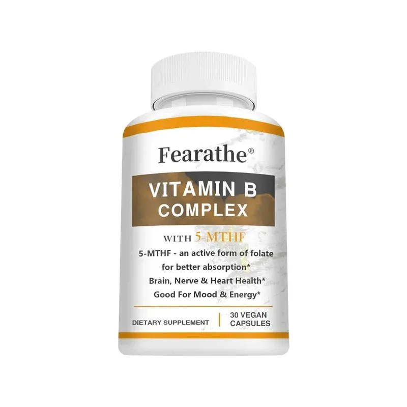 Vitamin B Complex Supplements (B12 B1 B2 B3 B5 B6 B9 Folic Acid &Biotin) Immune Brain & Energy Support