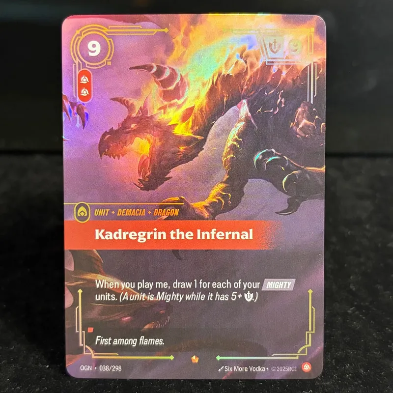 Runes Riftbound OGN Origin Genesis UNL Unleashed KaiSa Elder Dragon Collectible Alt Art Showcase Exclusive Holo Foil Proxy Card