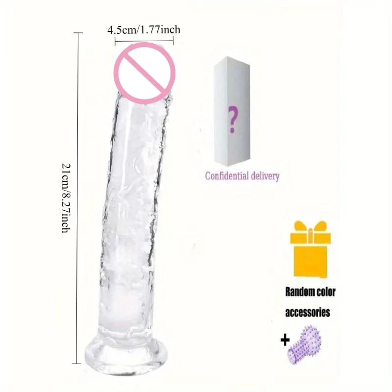 7 Sizes Realistic Clear Dildo XL Silicone Penis with Suction Cup Plugs for Women Masturbation Anal Adults Gay Sex Toys 18 G-spot — image 12