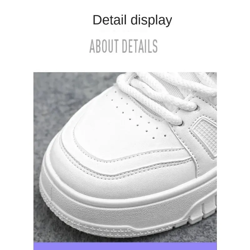 Men's Spring Autumn Unique Design Versatile Casual Pure Black Sneakers Teen Sports Thick Bottom Heightening Trendy Loers — image 5