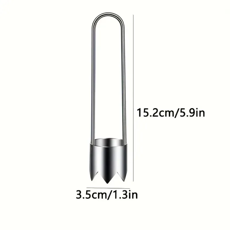 Stainless Steel Fruit Vegetable Corer Efficient Core Remover Tool for Apple Pepper Tomato Cucumber Easy Home Kitchen Gadget