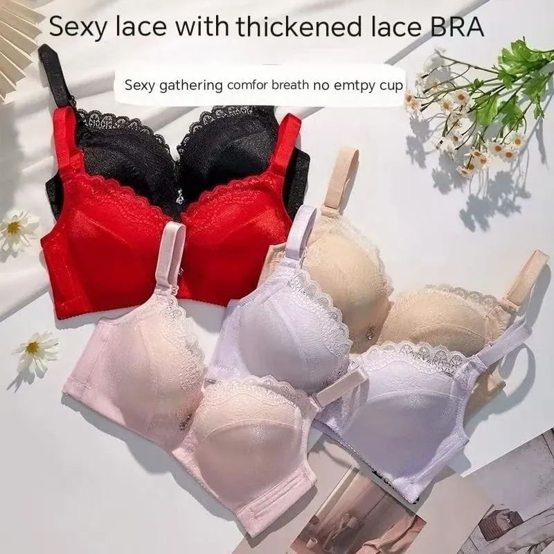 8 CM Extreme Push Up Bra For Flat Chest A Cup Ultra Padded Non Wire Lingerie Creates Cleavage