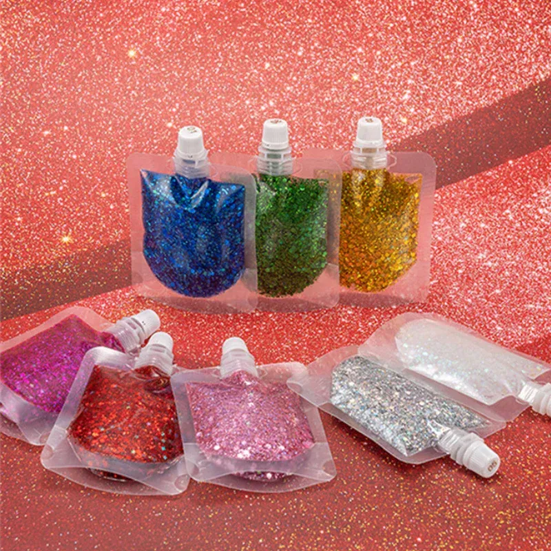 40ML Face Eye Glitter Sequin Gel Cream Stage Party Shimmer Gel Colorful Makeup Body Lips Hair Nail Cosmetic Festival Eyeshadow