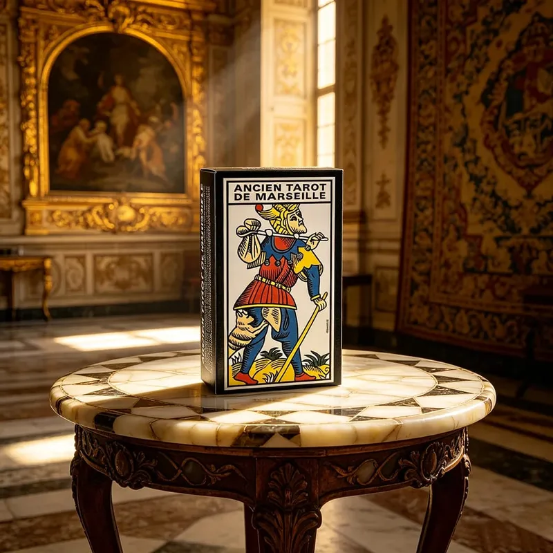 French Ver. Ancien Tarot De Marseille Deck Vintage Divination Tarot Deck Fortune Telling Board Game Cards Game for Beginner