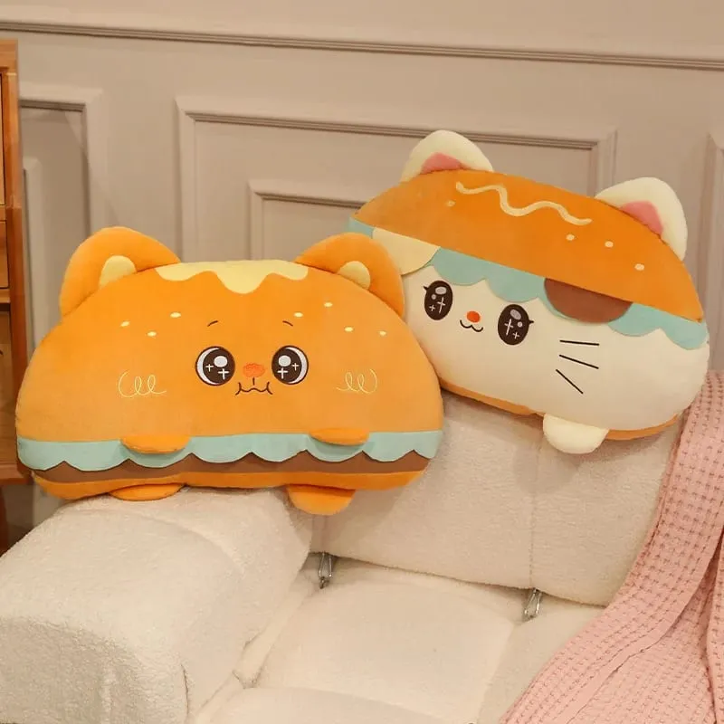 Hamburger Plush Cushion 58/88cm Stuffed Pillow Kawaii Sofa Bed Seat Decor Cushion Adorably Home Decor Toys Birthday Gifts