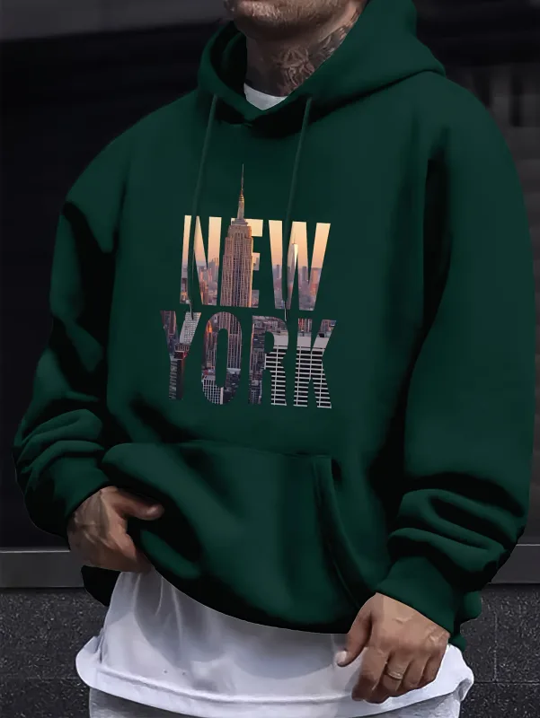 Men's Casual Hooded Sweatshirt - Spring/autumn Style - Youthful & Stylish
