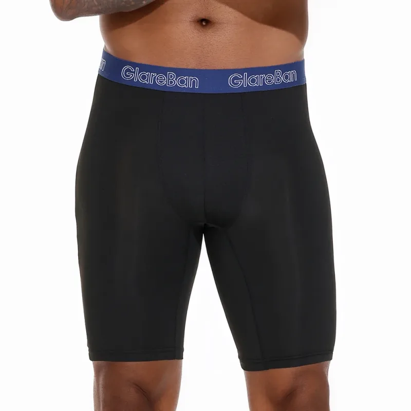4 Pieces Mixed Colors Quick-Dry Long Leg Boxer Briefs Underpants Underwear For Home And Sports Hight Quality Male Panties Pants