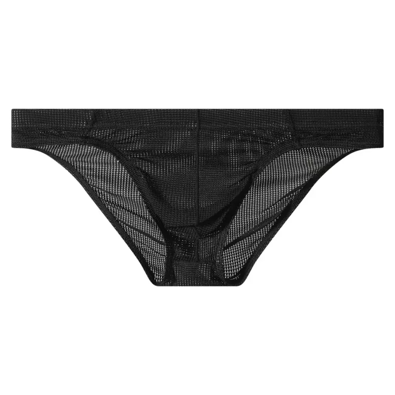 Men's Summer Ultra-thin Boxers Briefs Ice Silk Seamless Underwear Sexy Lingerie Underpants Shorts Breathable Panties — image 5