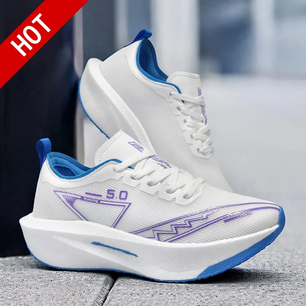 Marathon Men Running Shoes Carbon Board Speciality Sports Breathable Lightweight Women's Comfortable Athletic Chunta Sneakers 5