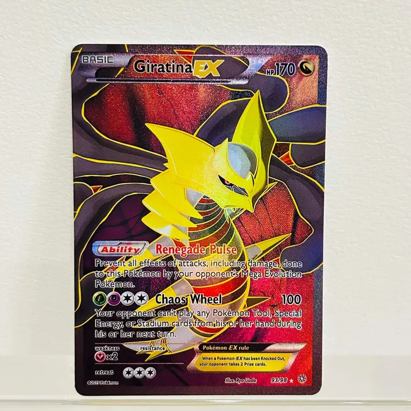 Lucario EX 107/111 English Card Holographic Foil Texture DIY Premium Anime Collection Card