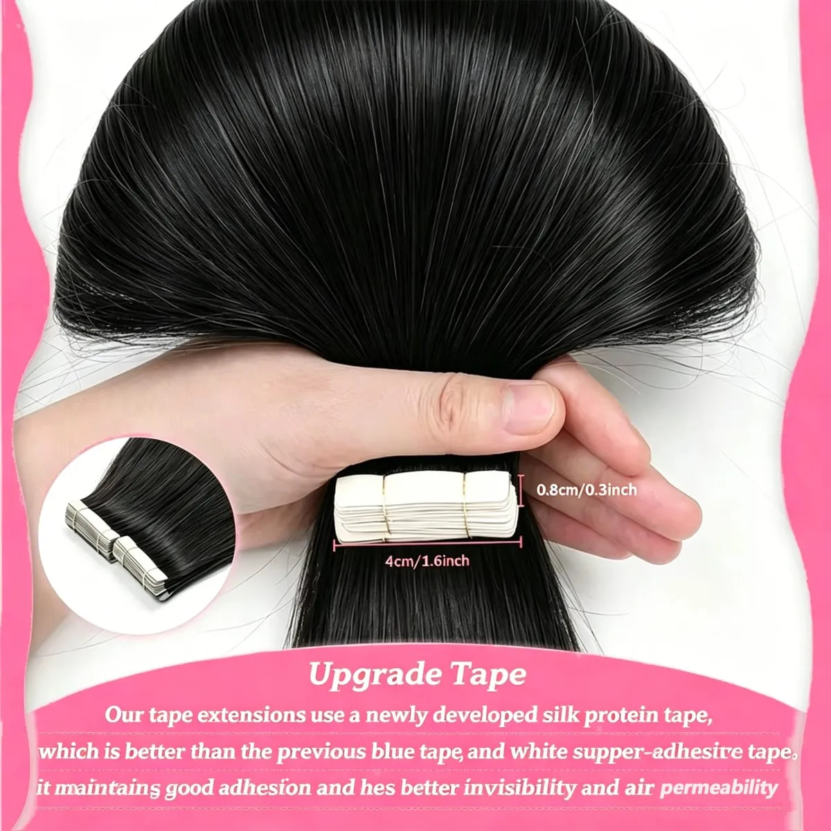 Straight Tape In Hair Extensions 100% Real Remy Human Hair Skin Weft Salon Quality For Woman 50G Tape Ins Human Hair Extension