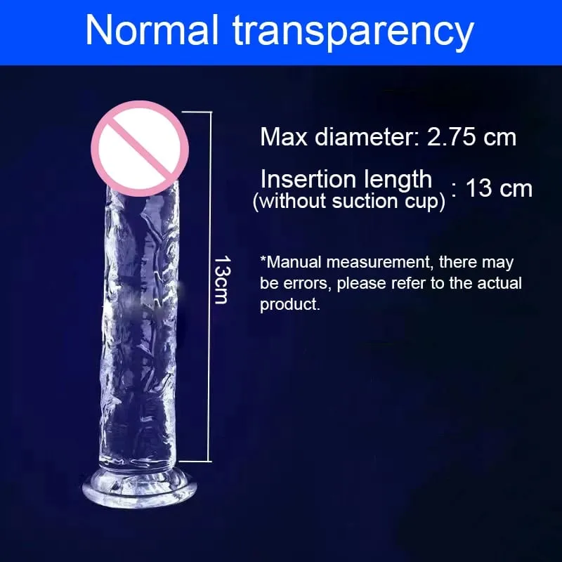 Transparent Big Dick 9 Sizes Realistic Jelly Dildo Women Gay Anal Sex Toys Soft Clitoris Vaginal Masturbators Penis Suction Cup
