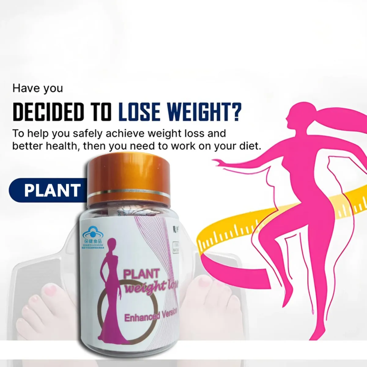 Detox Slim Metabolism Booster Burn Fat 100% Herbal Vegan & NO SIDE EFFECT Natural Cassia Seed & lotus leaf Pills