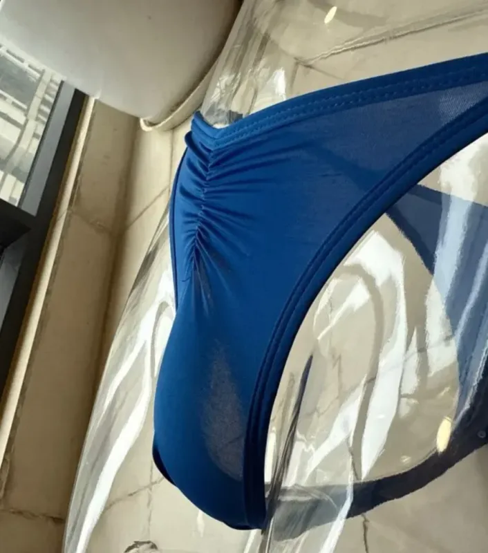 Pánská ledová hedvábná tanga kalhotky velikosti US Sexy G-String prodyšné bezešvé tričko se zády Sportovní fitness spodní prádlo Velké velikosti — image 4