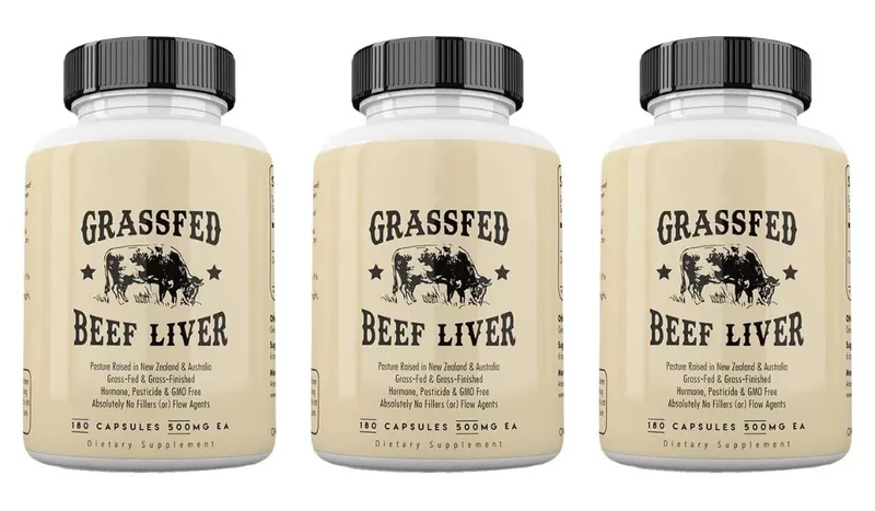 Grassfed Beef Liver Capsules 500mg Each Pasture Raised Bovine Liver Supplement Non GMO 180 Capsules — image 8