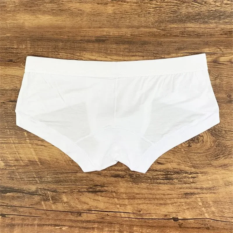 Men's Sexy Modal Pink Underwear Simple and Comfortable U Convex Pouch Briefs Low Waist Slim Fit Plus Size Male Underpants L-XXXL