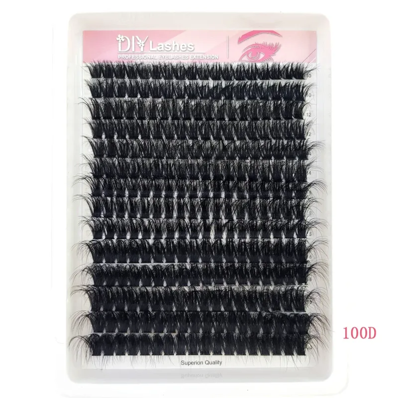 14 Rows Fluffy Lash Bundle Thick Curl Lash Bundle Extended 80D-100D Cat Eye Lash Extension eyelashes — image 5