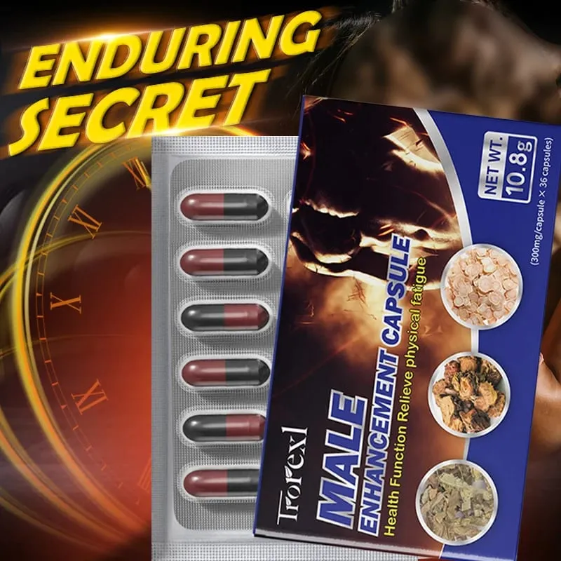 Epimedium Capsules for Men Blood Flow Booster Morning Power Pills Male Enhancing Endurance Supplements