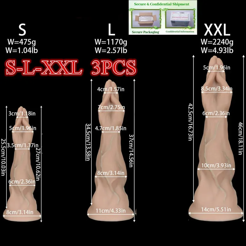 Huge Foot Fist Anal Plug Dildo BDSM Anal Plug Butt Plug Dilator Expander Huge Butt Anal Training Adult Sex Toy For Women Men 1