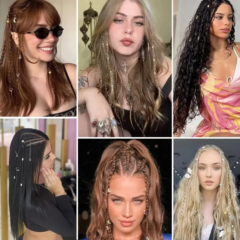 1Pc Clip in Braid Hair Extensions Wig 22inch Synthetic Braided Hairpiece 3 Braids on One Clip for Women Daily Costume Party Use — image 7