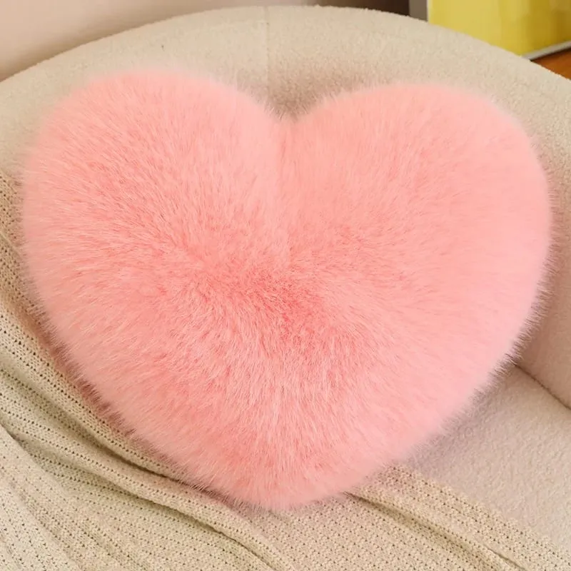 Love Heart Soft Throw Pillow Valentine's Day Plush Cushion For Home Sofa Wedding Stuffed Plushies Pillow Romantic Gifts For Girl — image 3