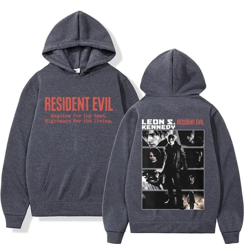 Limited Leon Kennedy Sweatshirts Resident Evil Requiemm Hoodie Pullovers Men Women Fashion Casual Fleece Cozy Hoodies Streetwear