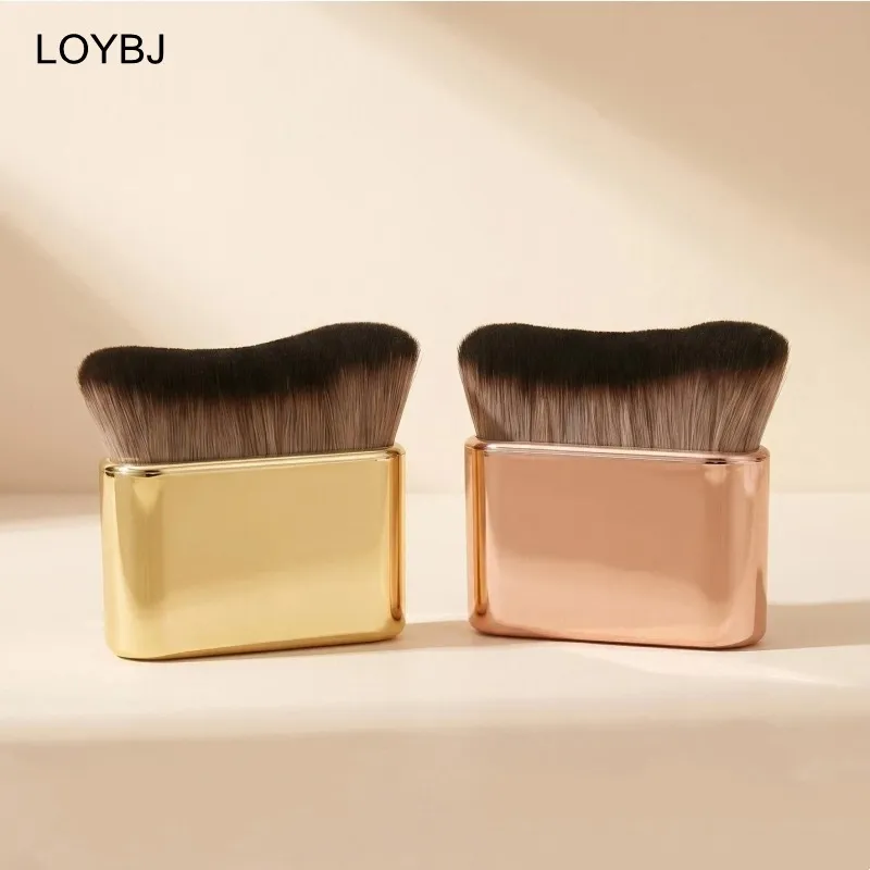 Body Self Tanning Brush Gold Soft Makeup Brushes Portable Self Tan Brush Neck Leg Foundation Sunscreen Cream Applicator Tools