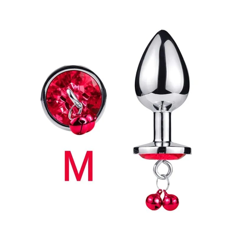 3 Sizes Metal Bell-shaped Anal Plug Traction Chain Anal Massage Prostate Stimulation Massage Tools Adult Sex Toys For Couples — image 8