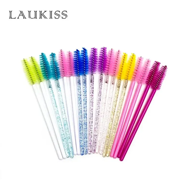ขายส่งแปรงขนตามาสคาร่าขายส่ง Spoolies Eyebrow Lash แปรงทำความสะอาด Applicator แต่งหน้าเครื่องมือ 50/1000/2000 PCS — image 4