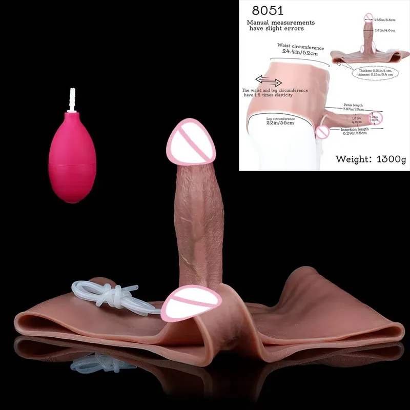 Silicone Anal Plug Squirting Dildo Panties With Abdominal Muscles Solid Penis Vaginal Anal Masturbator Sex Toy For Female