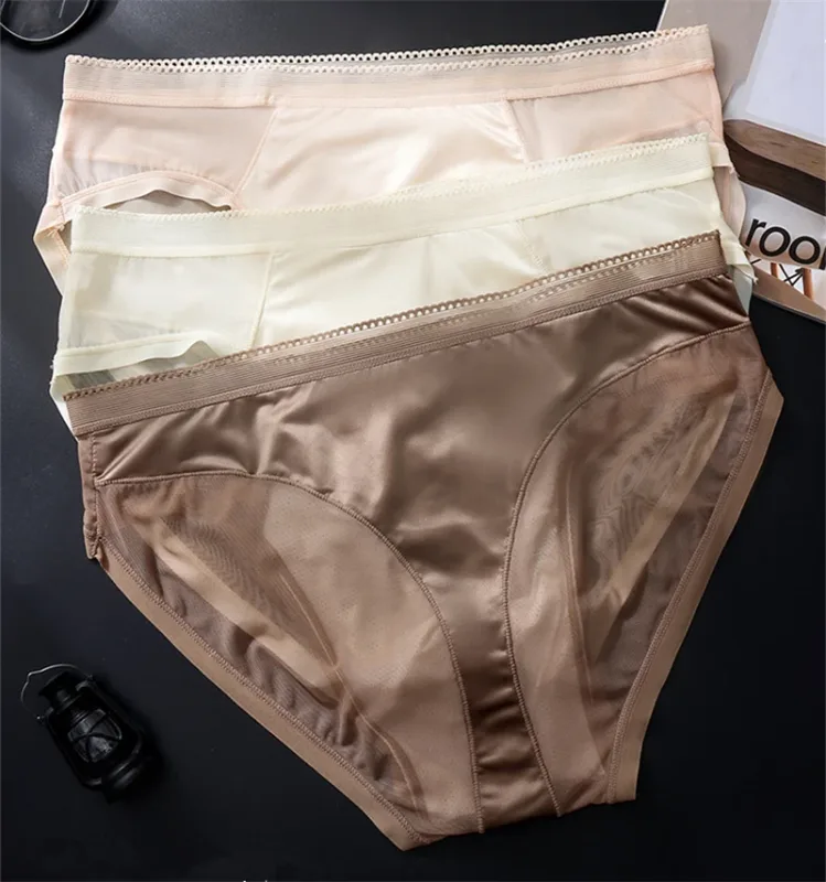 New adults 18 plus micro calzones hombres Ice silk mesh men's underwear 3D space sexy lingeries for man lace calzoncillos hombre
