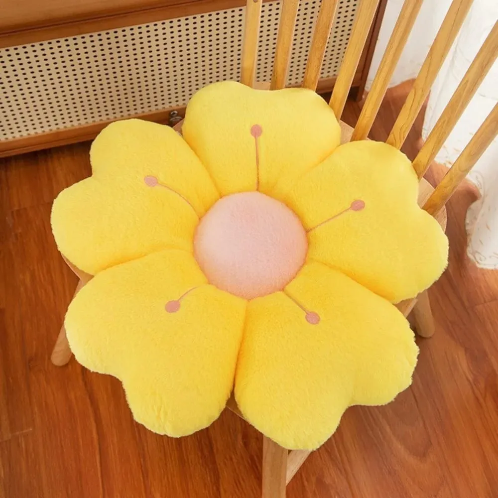 Fashion Flower-Shaped Plush Throw Pillow Cute Mattress Comfortable Sofa Decor Cushion Floor Cushion Plush Toy Chair Cushion Gift — image 11