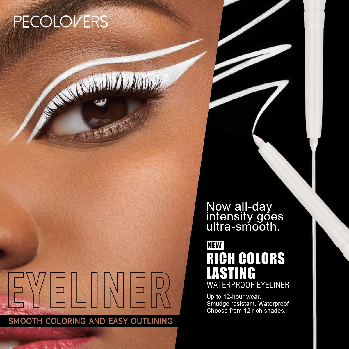 1 Pcs Multi-colors Matte Eyeliner Pencil High Color Rendening Used As Eyeliner and Eyeshadow Eye-catching Eye Makeup