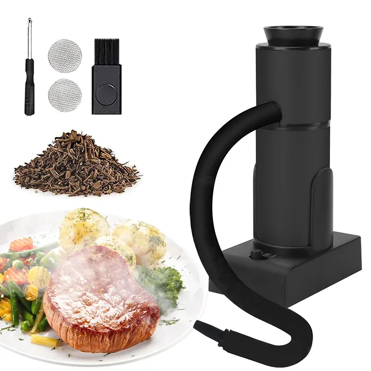 Smoking Gun Smoke Infuser Portable Cold Smoke Generator Molecular Cuisine Food Meat Smoker Cooking Tool for BBQ Grill Barbecue