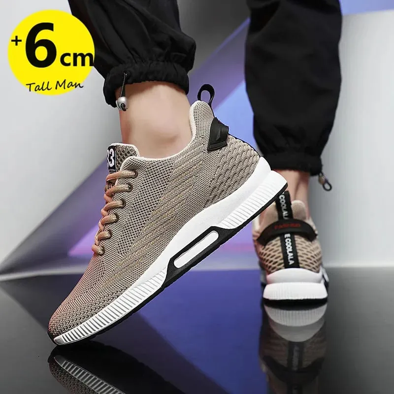 Turnschuhe Männer Höhenerhöhung Einlegesohlen 6 cm Erhöhung Schuhe Chunky Taller Heel Lift Plus Größe 37-46 — image 5