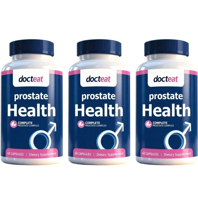 Docteat Prostate Health Capsules with Saw Palmetto Extract Pumpkin Seed Extract Stinging Nettle Root Extract 60 Capsules
