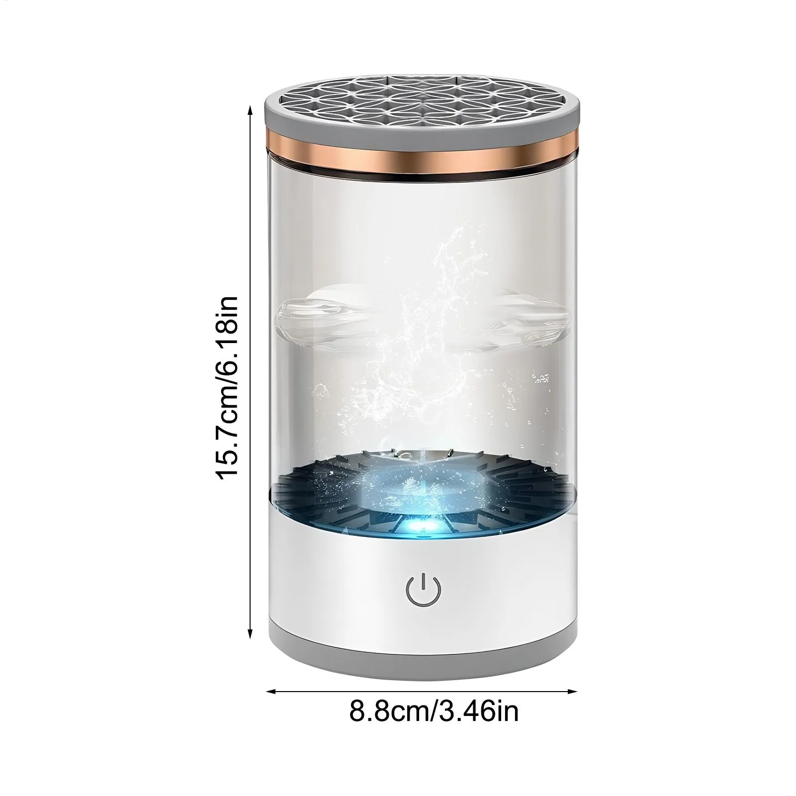 Detergente per pennelli per trucco USB Pulizia profonda Strumenti di bellezza Pennelli per trucco silenziosi Strumenti per la pulizia per il contorno dell'ombretto Salon Home Daily — image 6