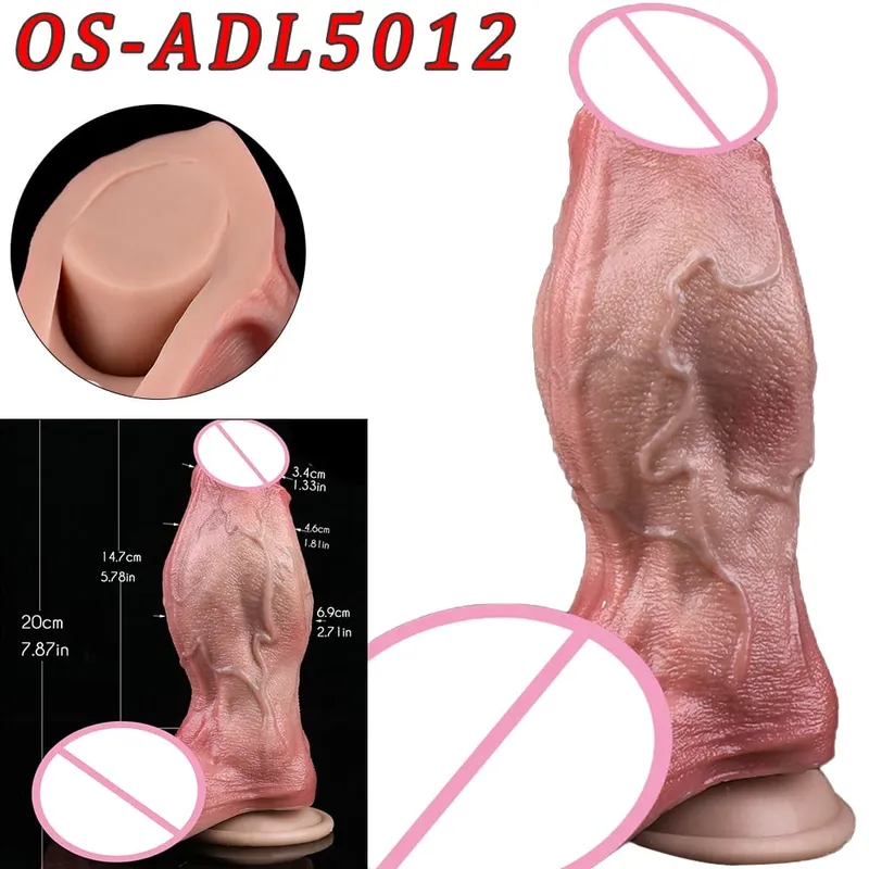 47 センチメートル現実的なロングディルドダブルヘッド肛門膣刺激装置大人のおもちゃ吸盤付きレズビアンカップルゲイ男性大人のツール