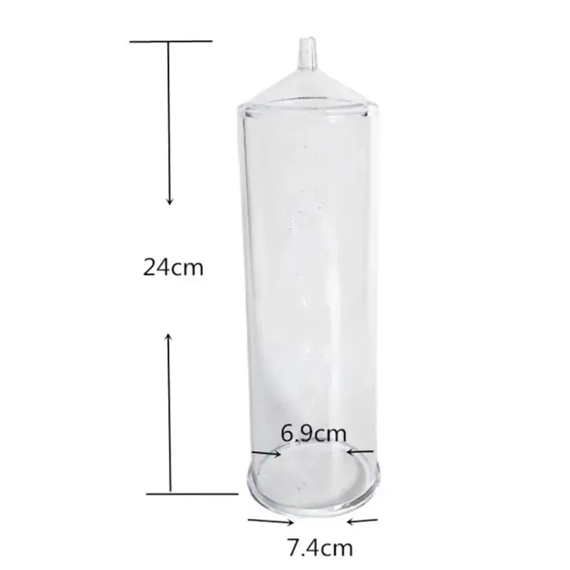 Sleeve Cylinder Flask Part Accessories for Penis Pump Replacement for Dick Extender Stretcher Vacuum Pumps Adult Sex Toys Men