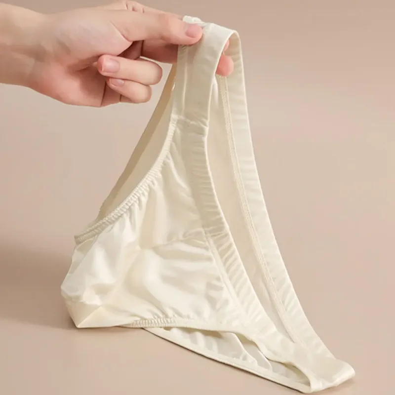 Men's Silky Satin Briefs Sexy Low Rise Underwear Soft Stretchy Bikini Panties Shiny Smooth Butt-lifting Briefs Fitness Underpant — image 9