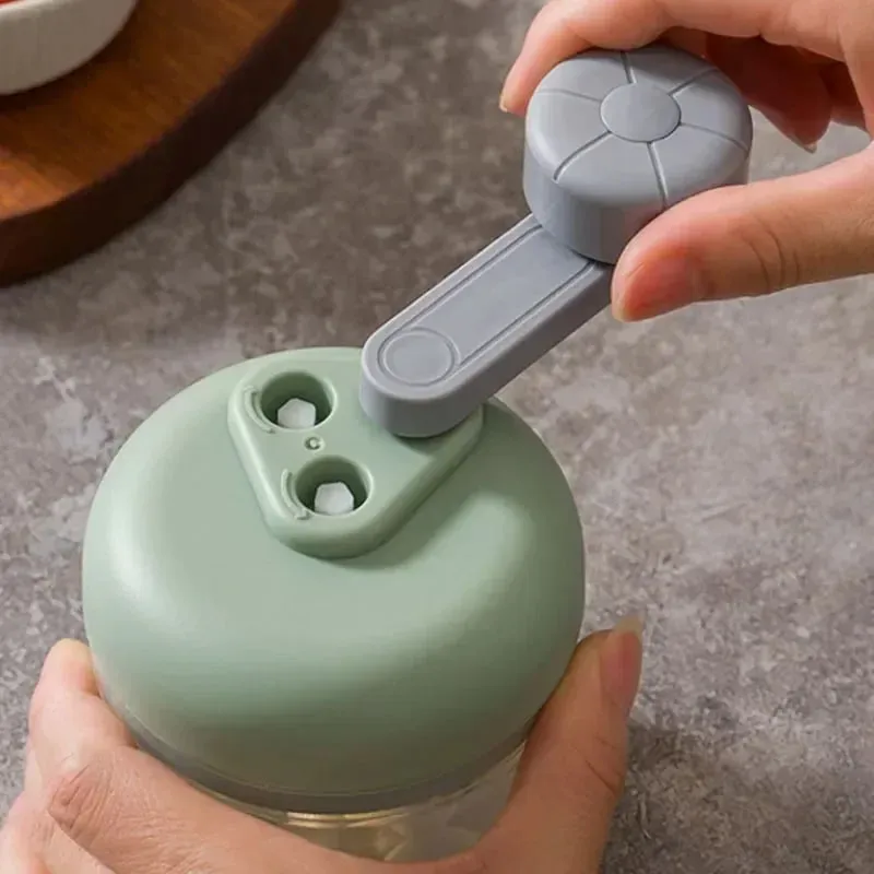 Perajang Sayuran Multifungsi Pengolah Makanan Kecil Manual Perajang Makanan Putar Tangan Alat Mincer Bawang Putih Gadget Dapur